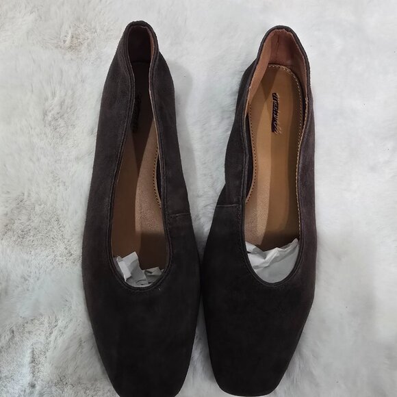 Madewell Mylie Ballet Flat Dark Carob Brown Suede Women's Sizes NEW Classic - Picture 7 of 10
